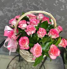 Цветочная композиция из Розы в корзине #REPLACE_PRED# Бавлах